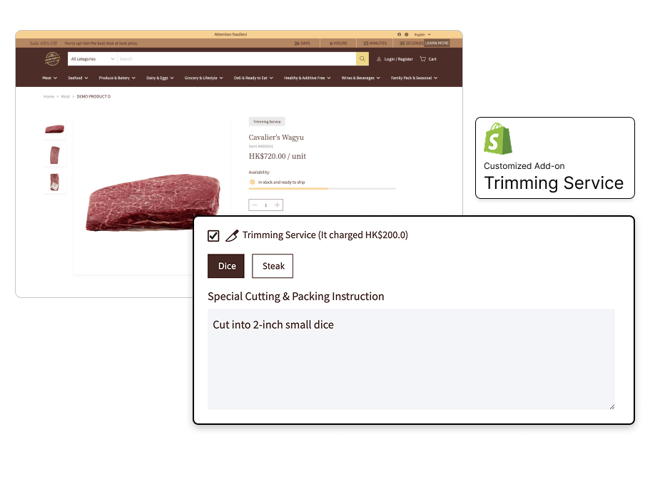 Shopify Plus UX design and development