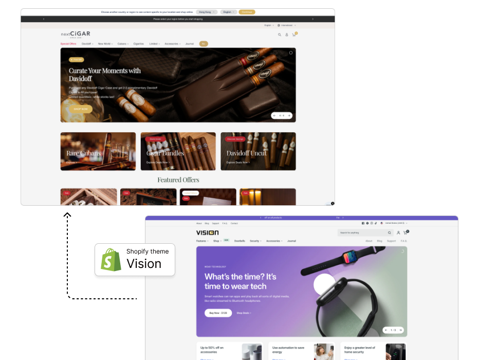 Optimized Shopify Plus UI and UX design